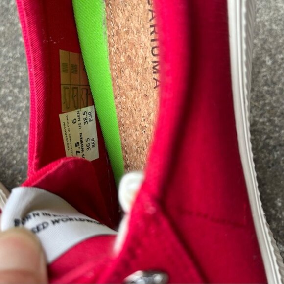 CARIUMA OCA Low Red Canvas Sneaker Sz 7.5 - Picture 8 of 9